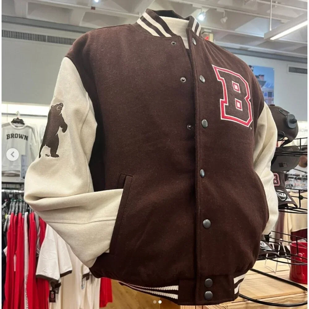 Brown University Melton Letterman Varsity Jacket Size Medium